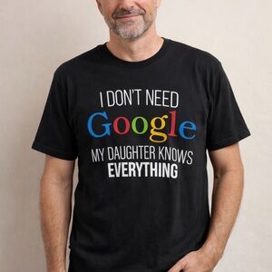 Unisex Black Graphic T-Shirt